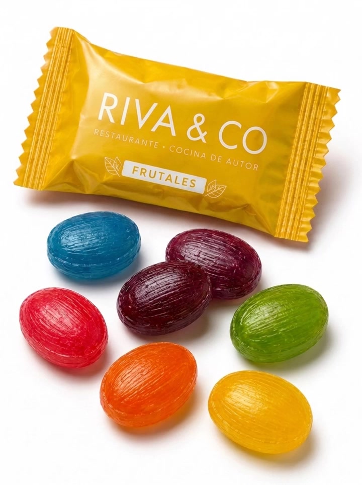 Caramelos personalizados con logo — Servpack Ecuador